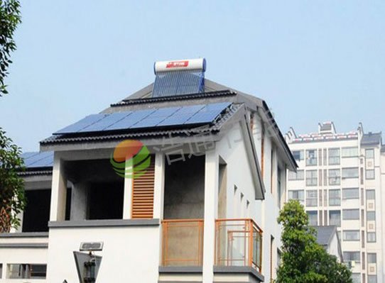 广州增城黄总别墅3KW屋面太阳能光伏发电系统