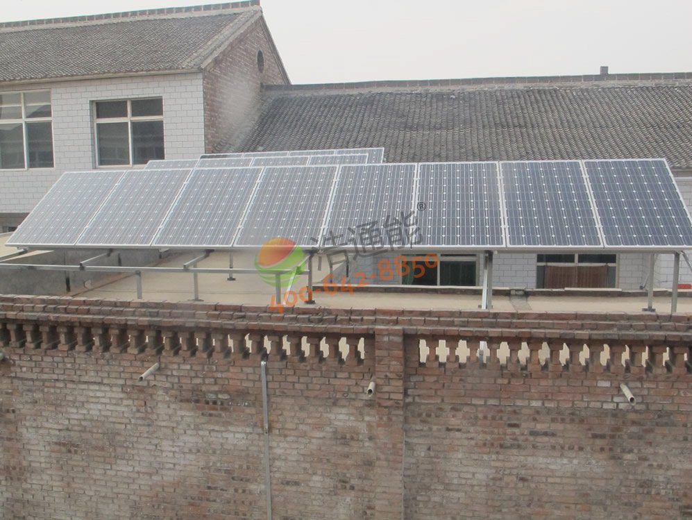 自建房屋顶4kw太阳能光伏发电项目