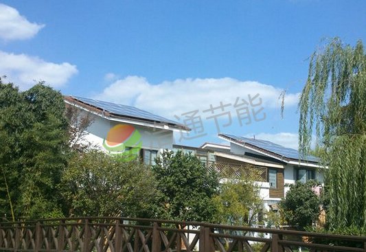 河源龙川县江总别墅4KW屋顶太阳能光伏发电系统
